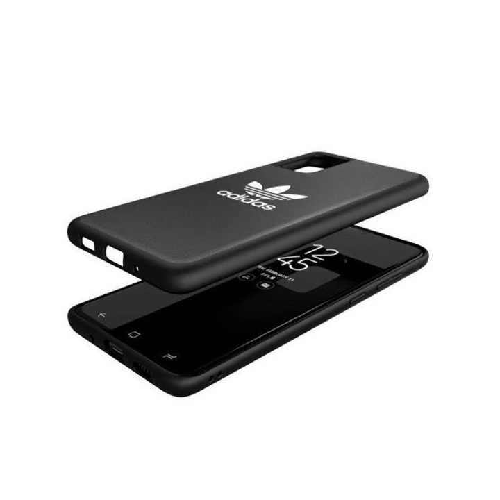 Adidas juodas dėklas Samsung Galaxy S20+ su Trefoil logotipu