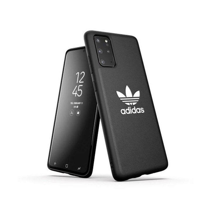 Adidas juodas dėklas Samsung Galaxy S20+ su Trefoil logotipu