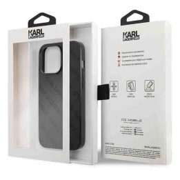 Karl Lagerfeld perforuotas dėklas iPhone 13 Pro / 13 (6.1 ) – juodas