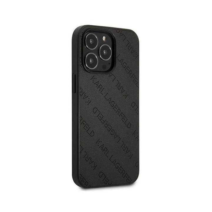 Karl Lagerfeld perforuotas dėklas iPhone 13 Pro / 13 (6.1 ) – juodas