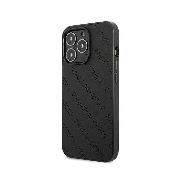Karl Lagerfeld perforuotas dėklas iPhone 13 Pro / 13 (6.1 ) – juodas