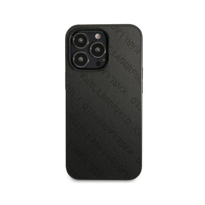 Karl Lagerfeld perforuotas dėklas iPhone 13 Pro / 13 (6.1 ) – juodas