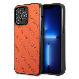 Karl Lagerfeld perforuotas dėklas iPhone 13 Pro / 13 (6.1 ) – oranžinis