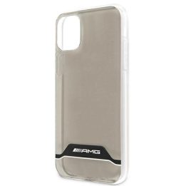 AMG elektroplokštelės juodai baltas dėklas iPhone 11 / XR 6.1 – skaidrus
