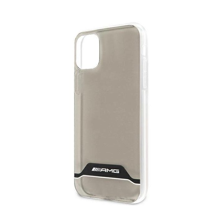 AMG elektroplokštelės juodai baltas dėklas iPhone 11 / XR 6.1 – skaidrus