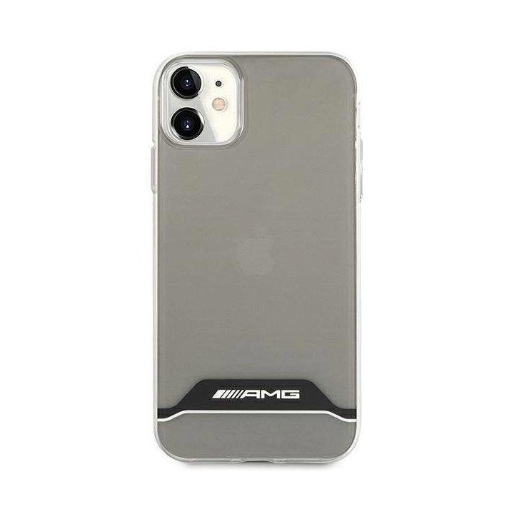 AMG elektroplokštelės juodai baltas dėklas iPhone 11 / XR 6.1 – skaidrus