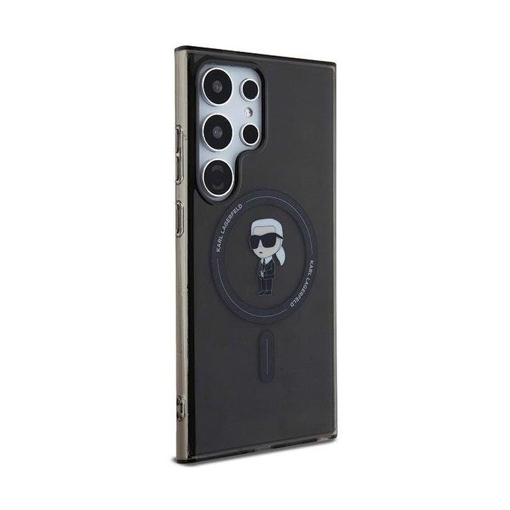 Karl Lagerfeld Ikonik MagSafe dėklas Samsung Galaxy S24 Ultra - juodas