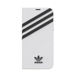 Adidas baltas ir juodas atverčiamas dėklas iPhone 12 / 12 Pro