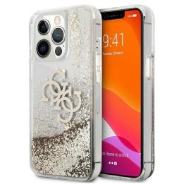 Blizgus skystų blizgučių dėklas iPhone 13 Pro Max 6.7 – auksinis
