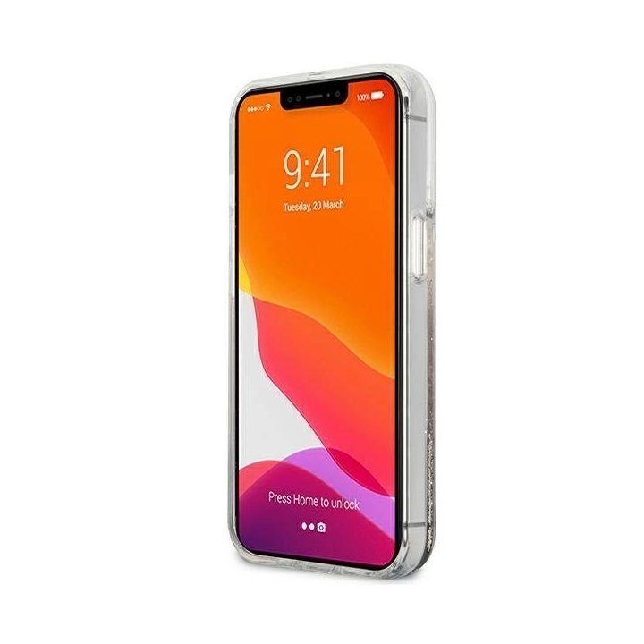 Blizgus skystų blizgučių dėklas iPhone 13 Pro Max 6.7 – auksinis