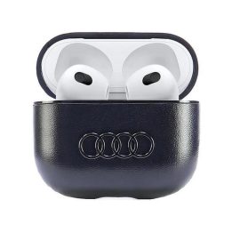 Audi odinis dėklas su logotipu AirPods 3 – juodas