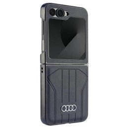 Audi sintetinės odos MagSafe dėklas Samsung Galaxy Z Flip 6 – juodas