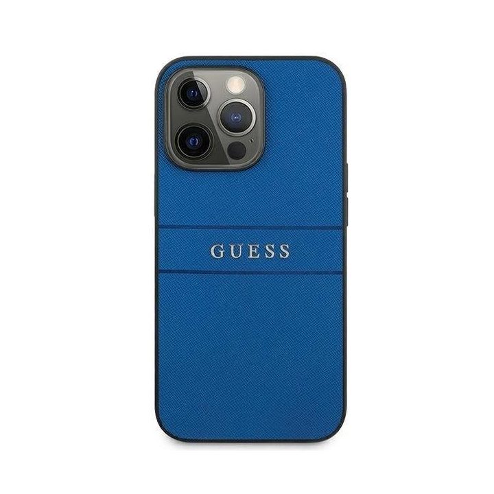 Guess Saffiano dirželio dėklas iPhone 13 Pro Max (6.7 ) – mėlynas