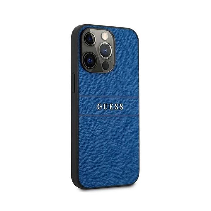 Guess Saffiano dirželio dėklas iPhone 13 Pro Max (6.7 ) – mėlynas