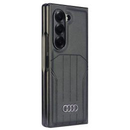 Audi dirbtinės odos MagSafe dėklas Samsung Galaxy Z Fold 6 – juodas