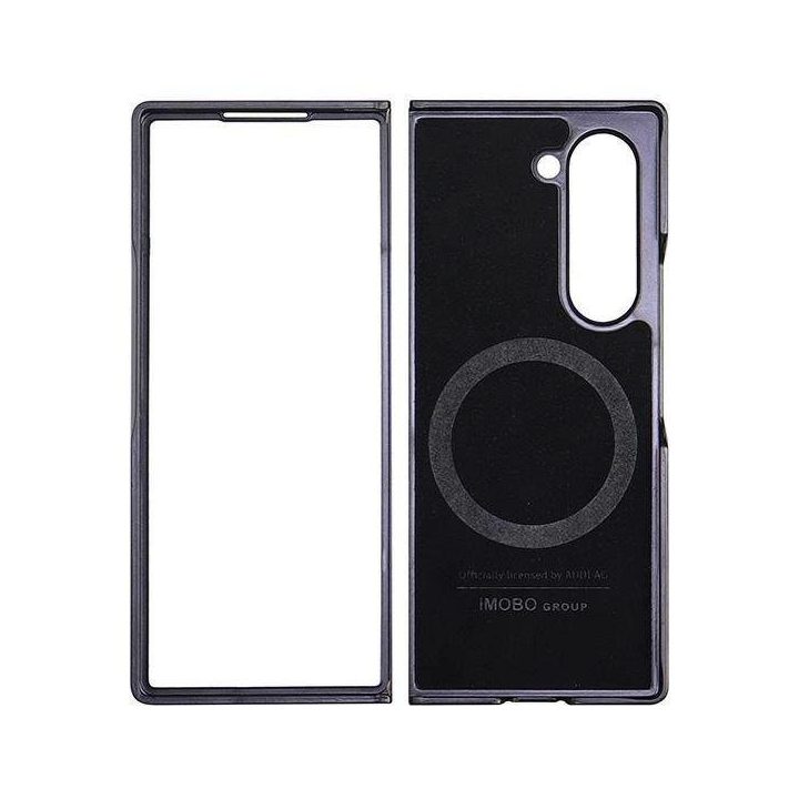 Audi dirbtinės odos MagSafe dėklas Samsung Galaxy Z Fold 6 – juodas
