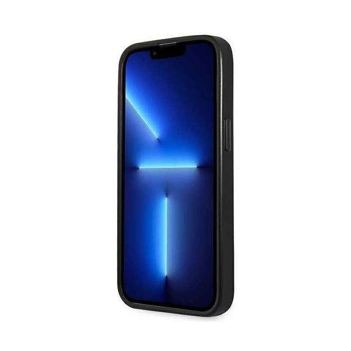 Guess Saffiano odinis dėklas iPhone 13 Pro Max (6.7 ) – sidabrinis