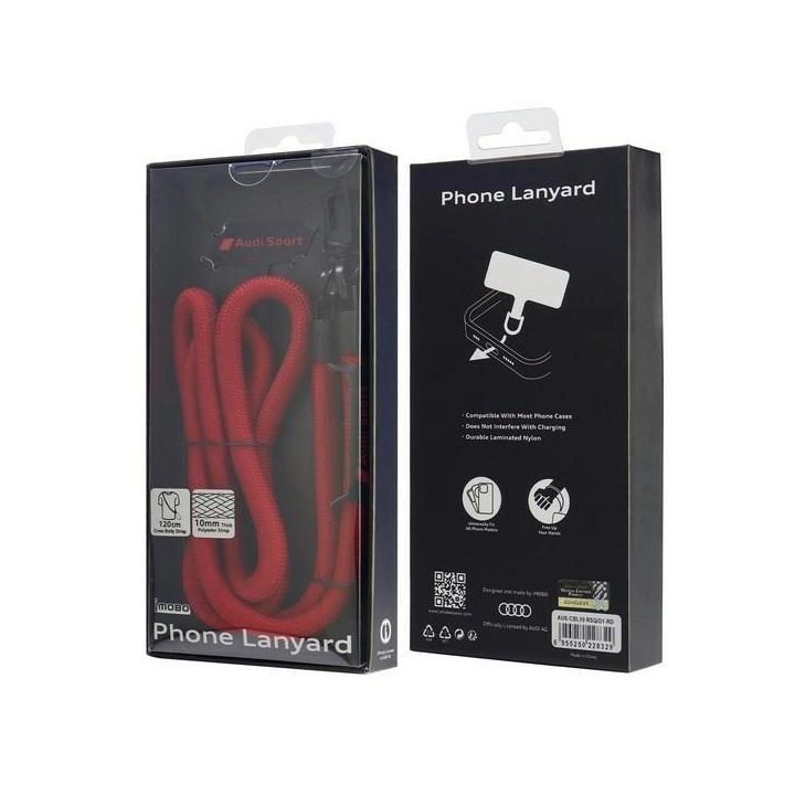 Audi universalus telefono dirželis 120 cm x 10 mm
