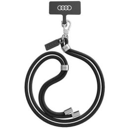 Audi universalus per petį nešiojamas pavadėlis, 120 cm, juodas