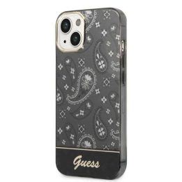 Paisley stiliaus juoda bandana dėklas iPhone 14/15/13 (6.1 )