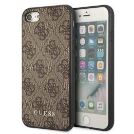Guess auksinis metalinis logotipuotas dėklas iPhone SE 2022/2020/7/8 – rudas