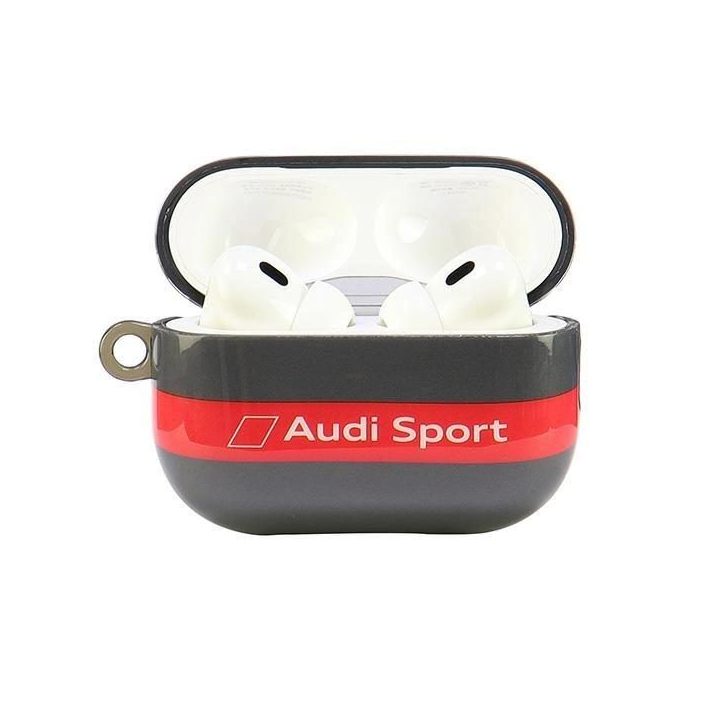 Audi sportinis dėklas AirPods Pro 2 ausinėms – pilkas