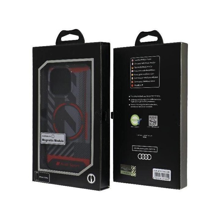 Audi sportinio dizaino MagSafe dėklas iPhone 13 Pro / 13 (6.1 ) – juodas