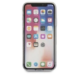 Guess raudona rožė permatomas iPhone X dėklas