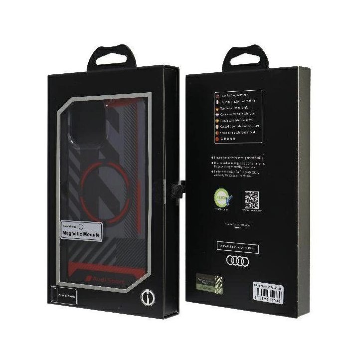 Audi sportinis MagSafe dėklas iPhone 13 Pro Max – juodas