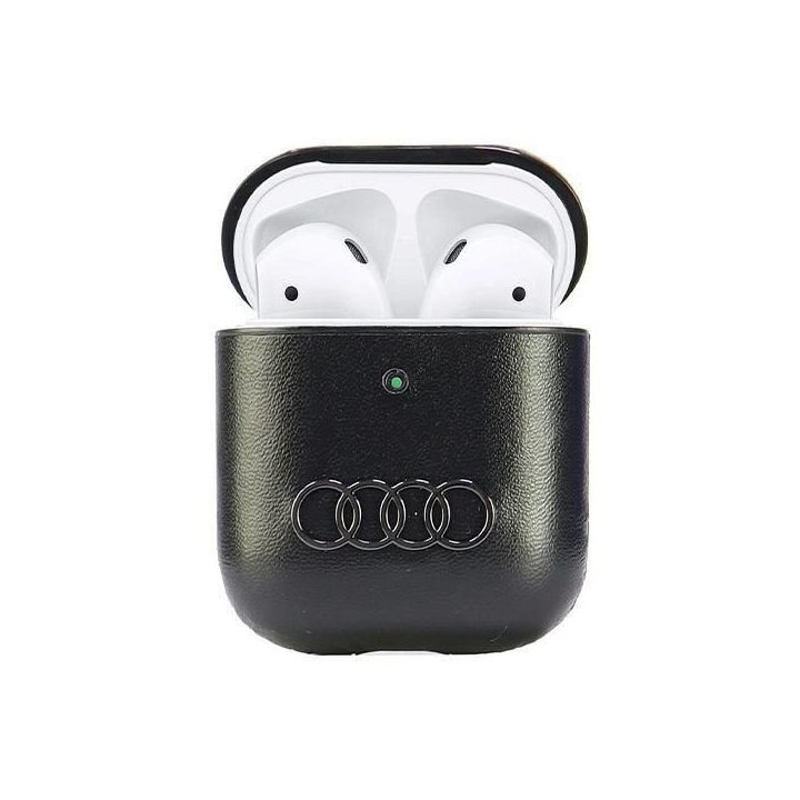 Audi odinis dėklas su logotipu AirPods 1/2 – juodas