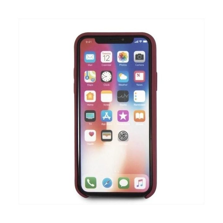 Mercedes silikoninis dėklas iPhone X/XS – raudonas