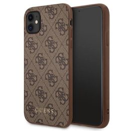 4G auksinis metalinis logotipuotas dėklas iPhone 11/XR 6.1 – rudas