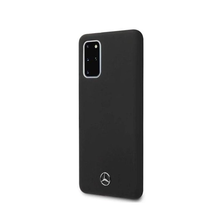 Mercedes silikoninis dėklas Samsung Galaxy S20+ – juodas