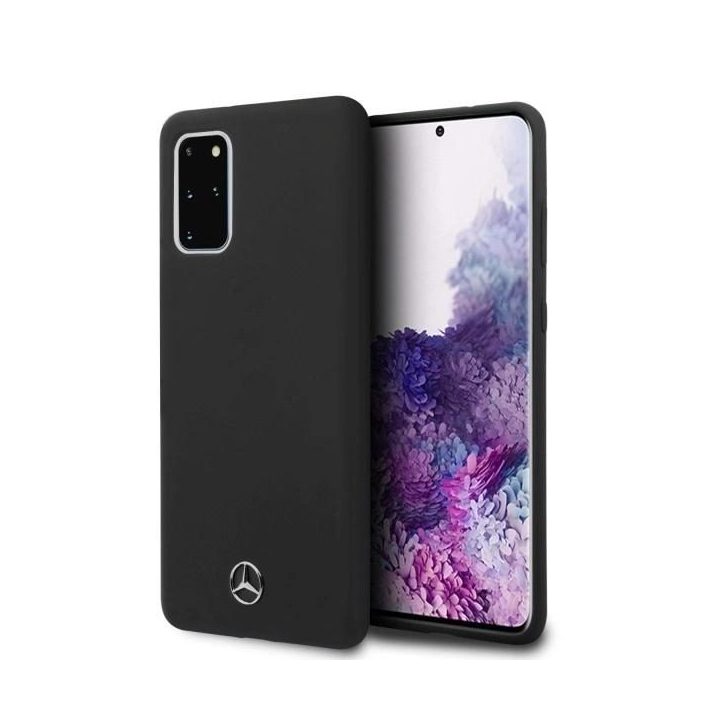 Mercedes silikoninis dėklas Samsung Galaxy S20+ – juodas