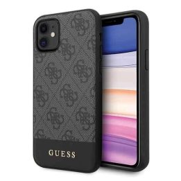 Guess 4G Stripe kolekcijos dėklas iPhone 11 / XR – pilkas