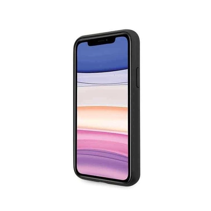 Guess 4G Stripe kolekcijos dėklas iPhone 11 / XR – pilkas
