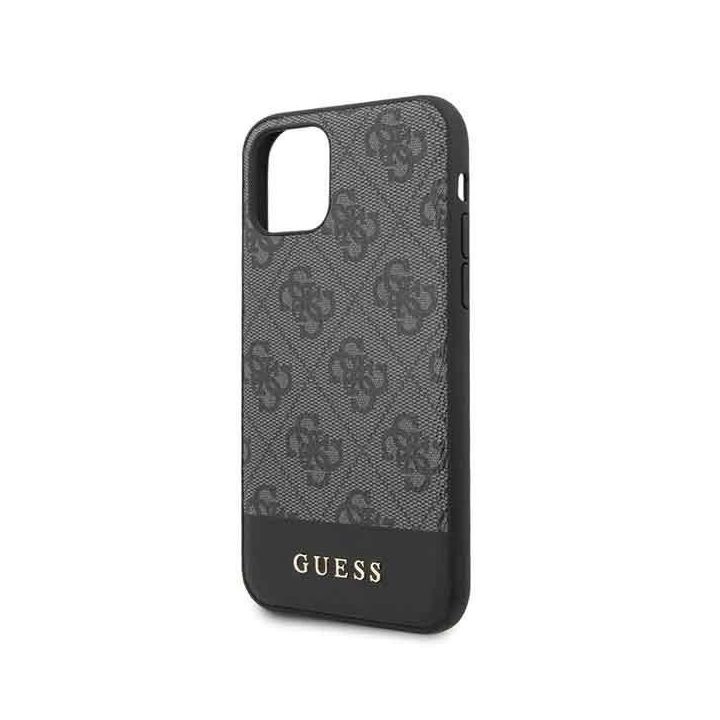Guess 4G Stripe kolekcijos dėklas iPhone 11 / XR – pilkas
