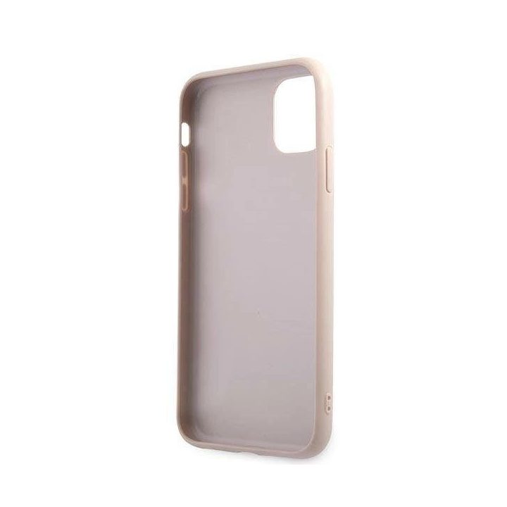Rožinis Guess 4G Stripe“ dėklas iPhone 11 / Xr (6.1 )