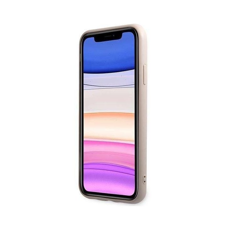 Rožinis Guess 4G Stripe“ dėklas iPhone 11 / Xr (6.1 )