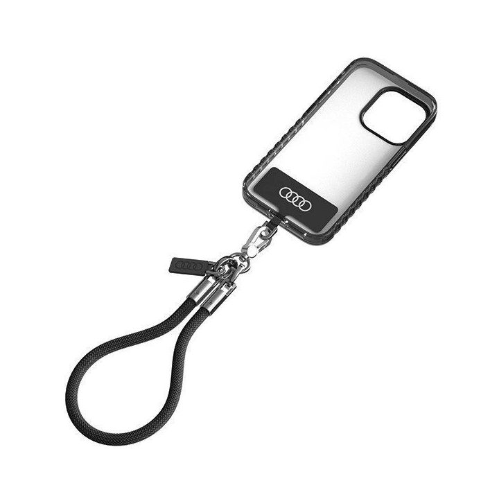 Audi universali kaklo virvelė, 28 cm x 8 mm, juoda