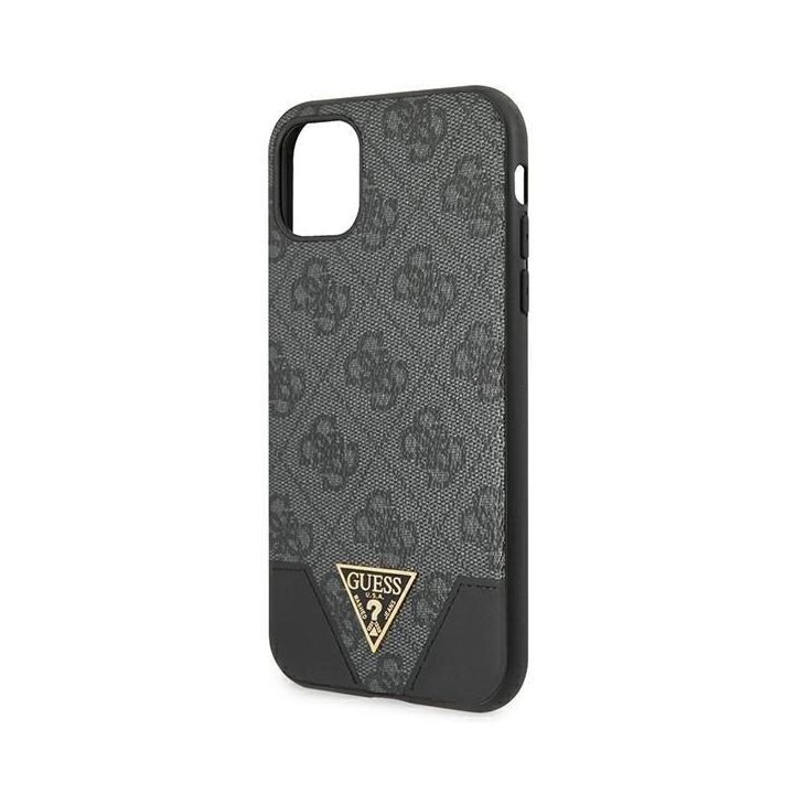Pilkas Guess 4G Triangle“ dėklas iPhone 11 / Xr (6.1 )