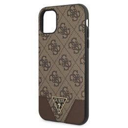 Rudos spalvos Guess 4G Triangle“ dėklas iPhone 11 / XR (6.1 )