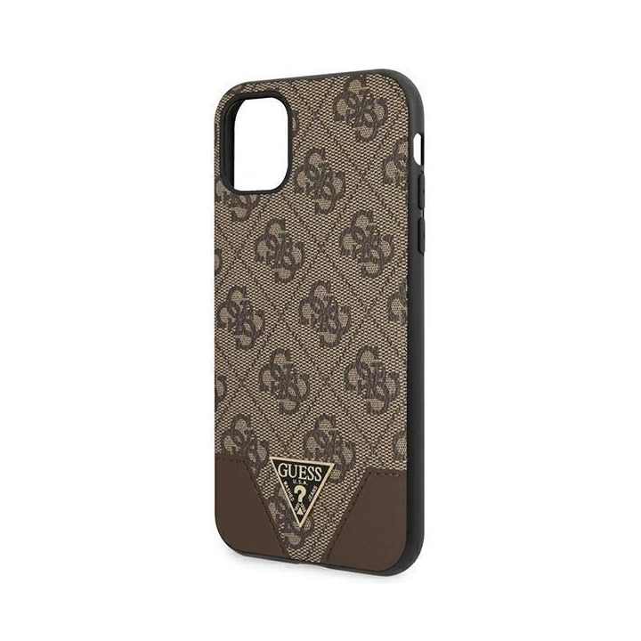 Rudos spalvos Guess 4G Triangle“ dėklas iPhone 11 / XR (6.1 )