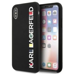 Karl Lagerfeld blizgus Bauhaus iPhone X/XS dėklas – juodas