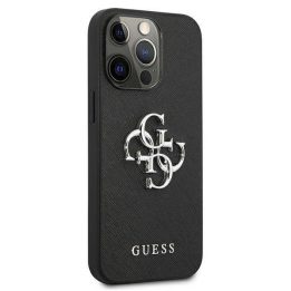 Guess Saffiano 4G odinis dėklas iPhone 13 Pro / 13 – juodas
