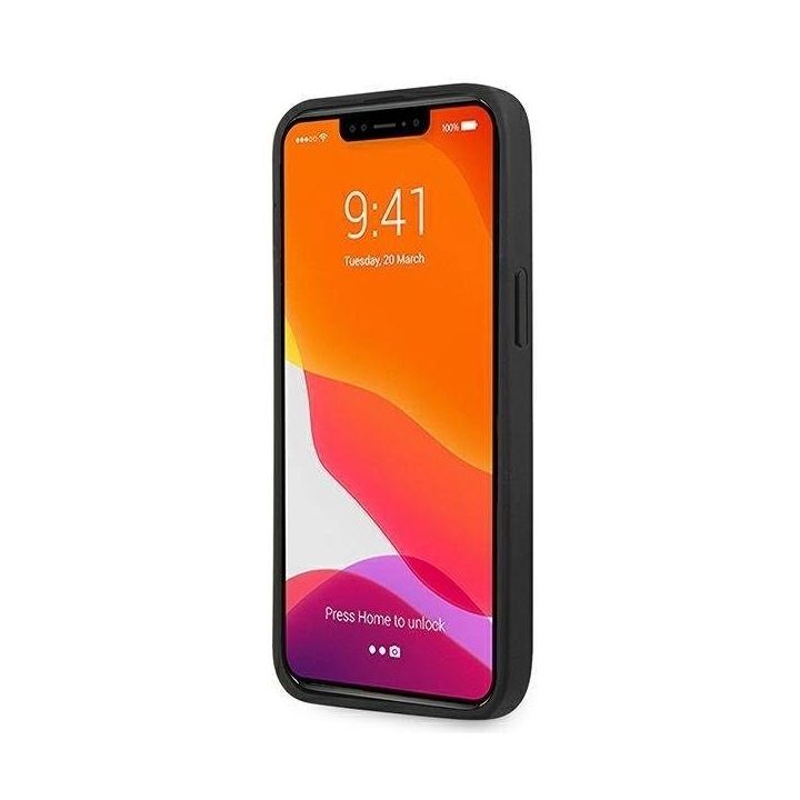 Guess Saffiano 4G odinis dėklas iPhone 13 Pro / 13 – juodas