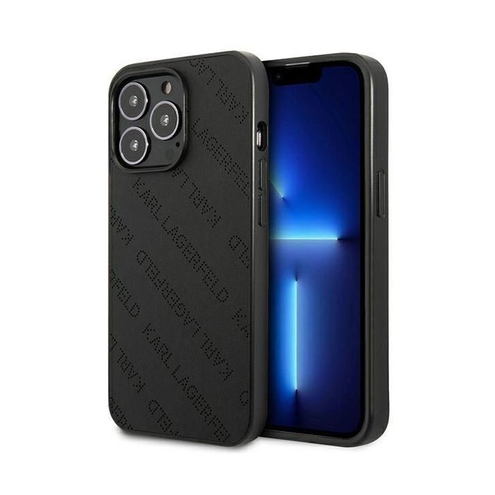 Karl Lagerfeld perforuotas iPhone 13 Pro Max (6.7 ) dėklas – juodas