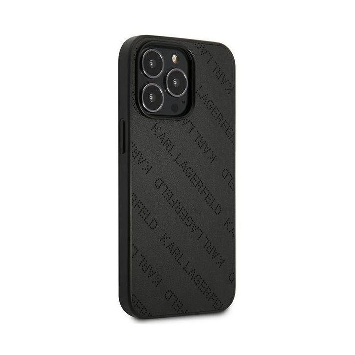 Karl Lagerfeld perforuotas iPhone 13 Pro Max (6.7 ) dėklas – juodas