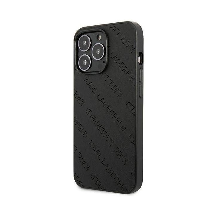 Karl Lagerfeld perforuotas iPhone 13 Pro Max (6.7 ) dėklas – juodas