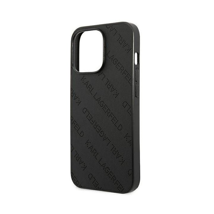 Karl Lagerfeld perforuotas iPhone 13 Pro Max (6.7 ) dėklas – juodas